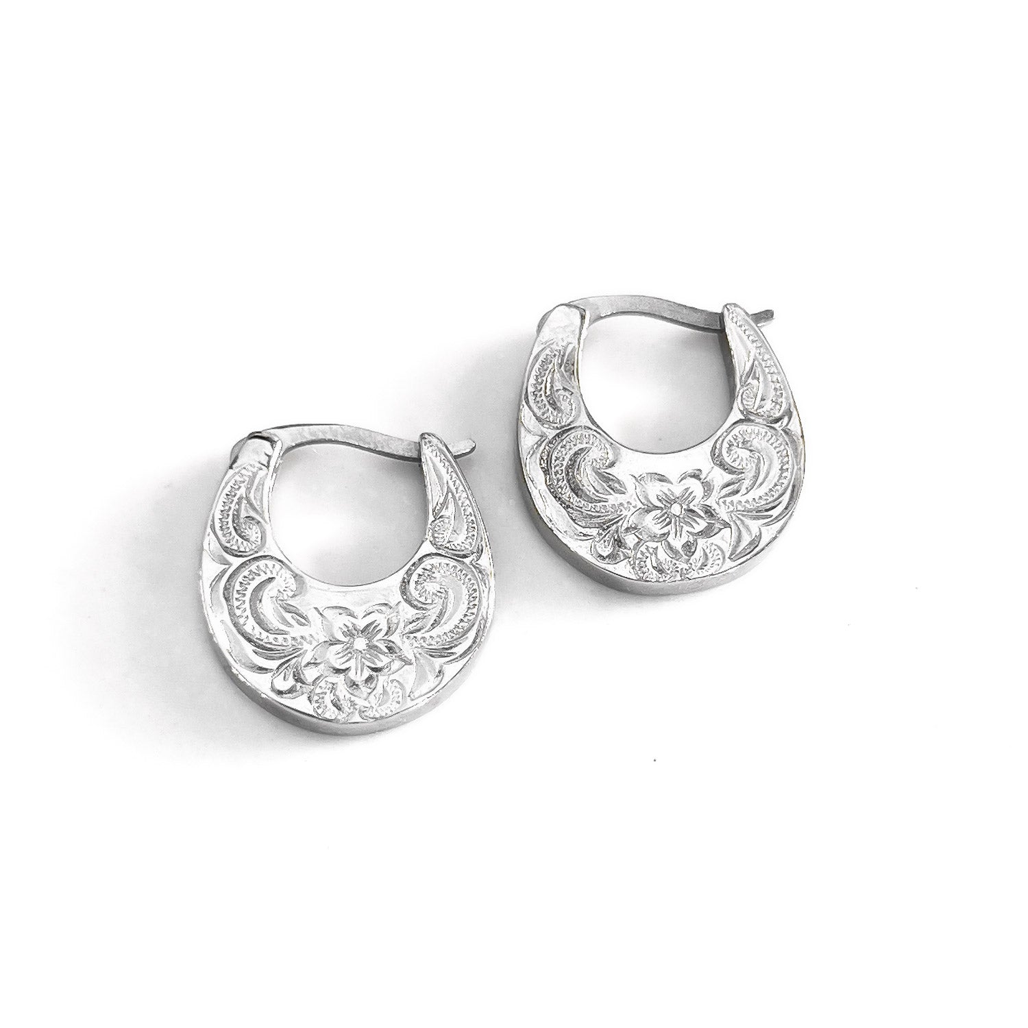 island flower' hoop earrings – kaimi